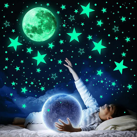 Glow In The Dark Star Galaxy Stickers